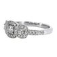 Anillo Compromiso Diamantes - Oro blanco 18kt