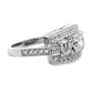 Anillo Compromiso Diamantes - Platino