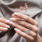 Anillo Compromiso Diamantes - Platino