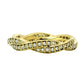 Anillo Trenza Diamantes - Oro Amarillo 18kt