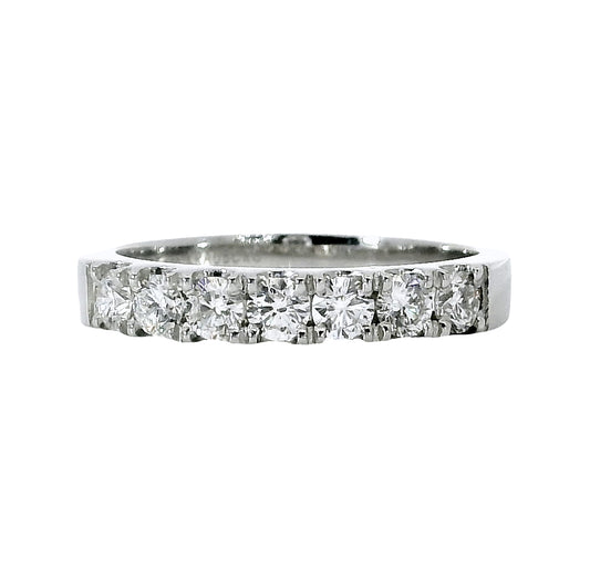 Anillo Medio Cintillo Diamantes - Platino