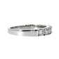 Anillo Medio Cintillo Diamantes - Platino