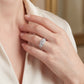 Anillo Compromiso Diamantes - Oro Blanco 18kt