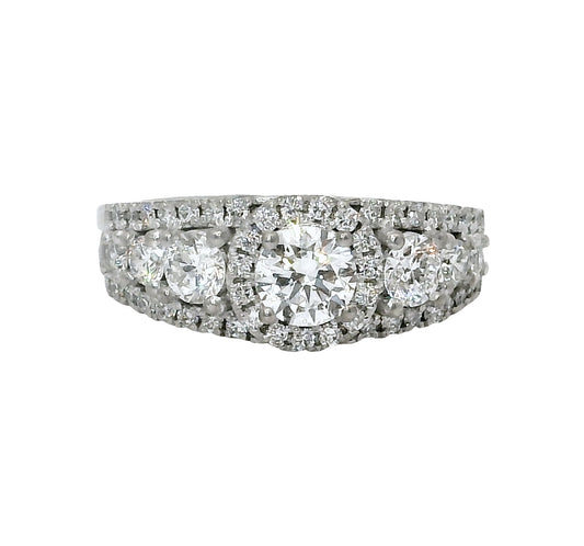 Anillo Compromiso Diamante GIA - Oro Blanco 18kt