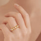 Anillo Perlas Akoya - Oro Amarillo 18kt