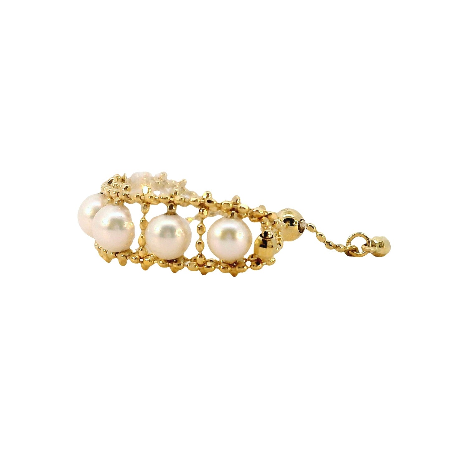 Anillo Perlas Akoya - Oro Amarillo 18kt