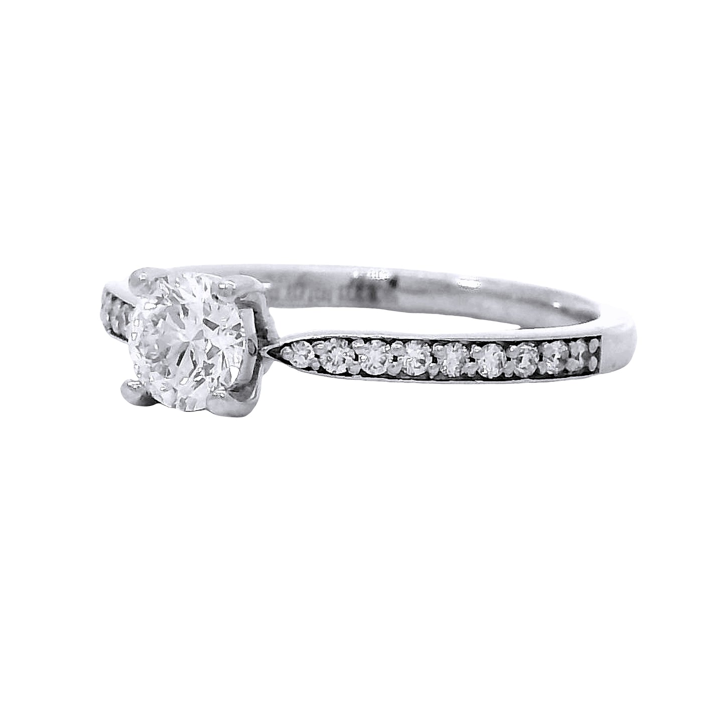 Anillo Compromiso Diamantes GIA - Oro Blanco 18kt