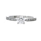Anillo Compromiso Diamantes GIA - Oro Blanco 18kt