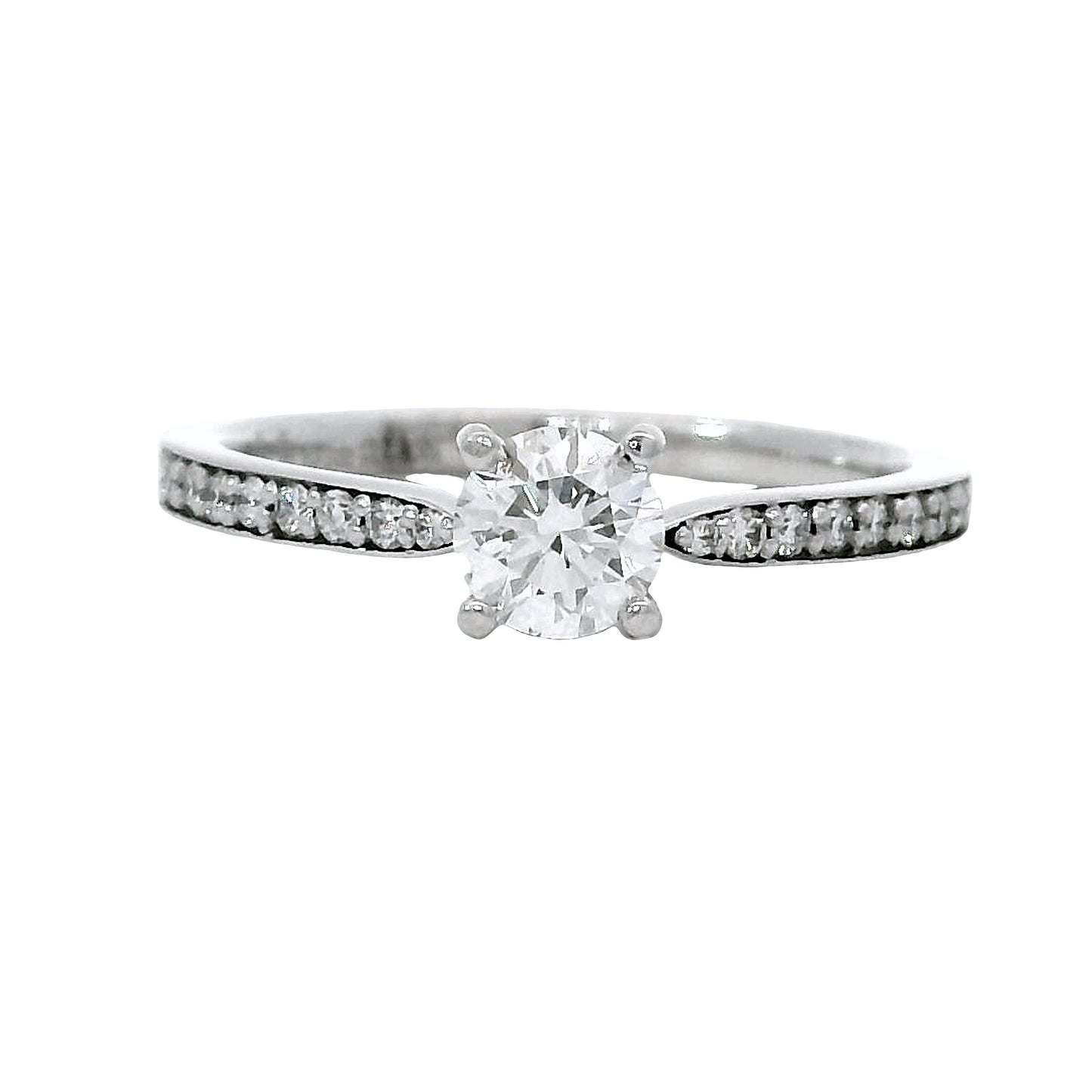 Anillo Compromiso Diamantes GIA - Oro Blanco 18kt