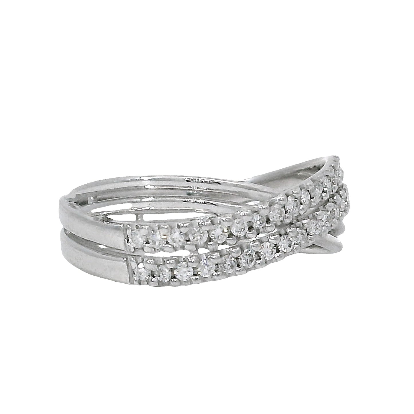 Anillo Compromiso Diamantes - Oro Blanco 18kt