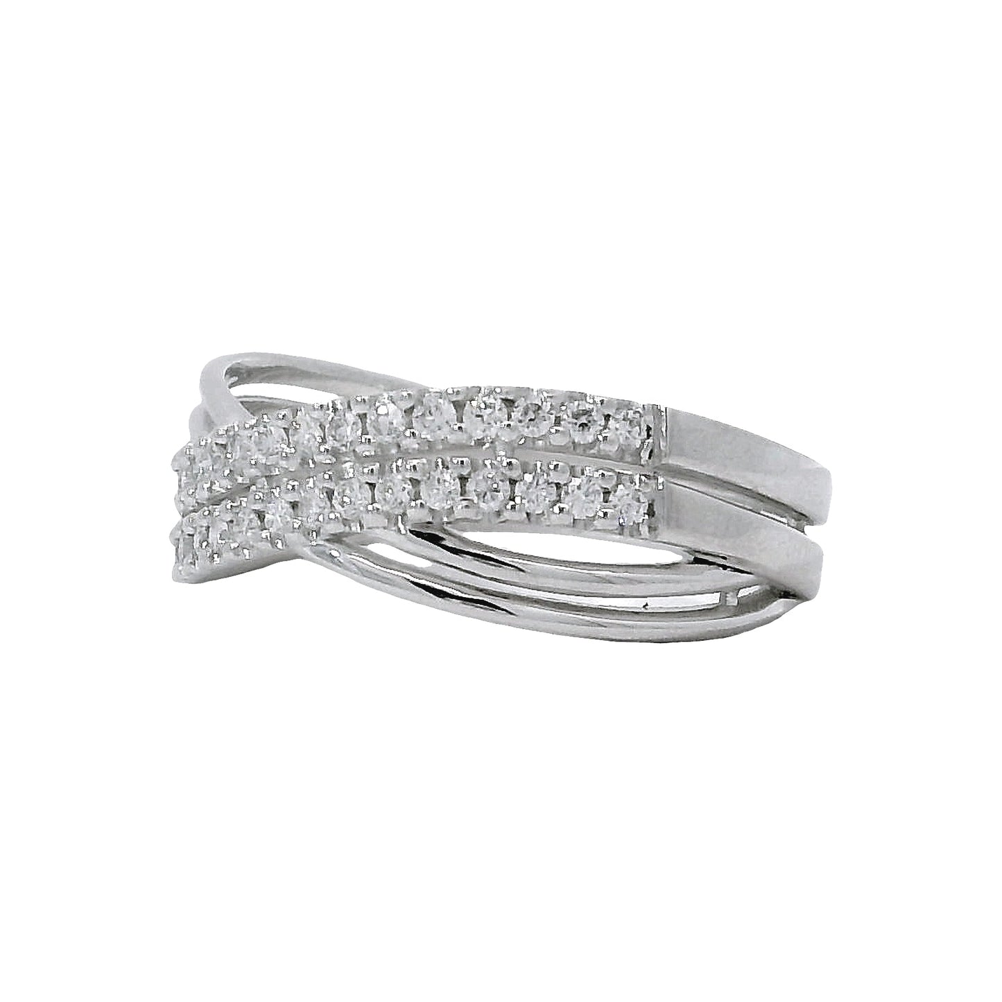 Anillo Compromiso Diamantes - Oro Blanco 18kt