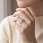 Anillo Compromiso Diamantes - Oro Blanco 18kt