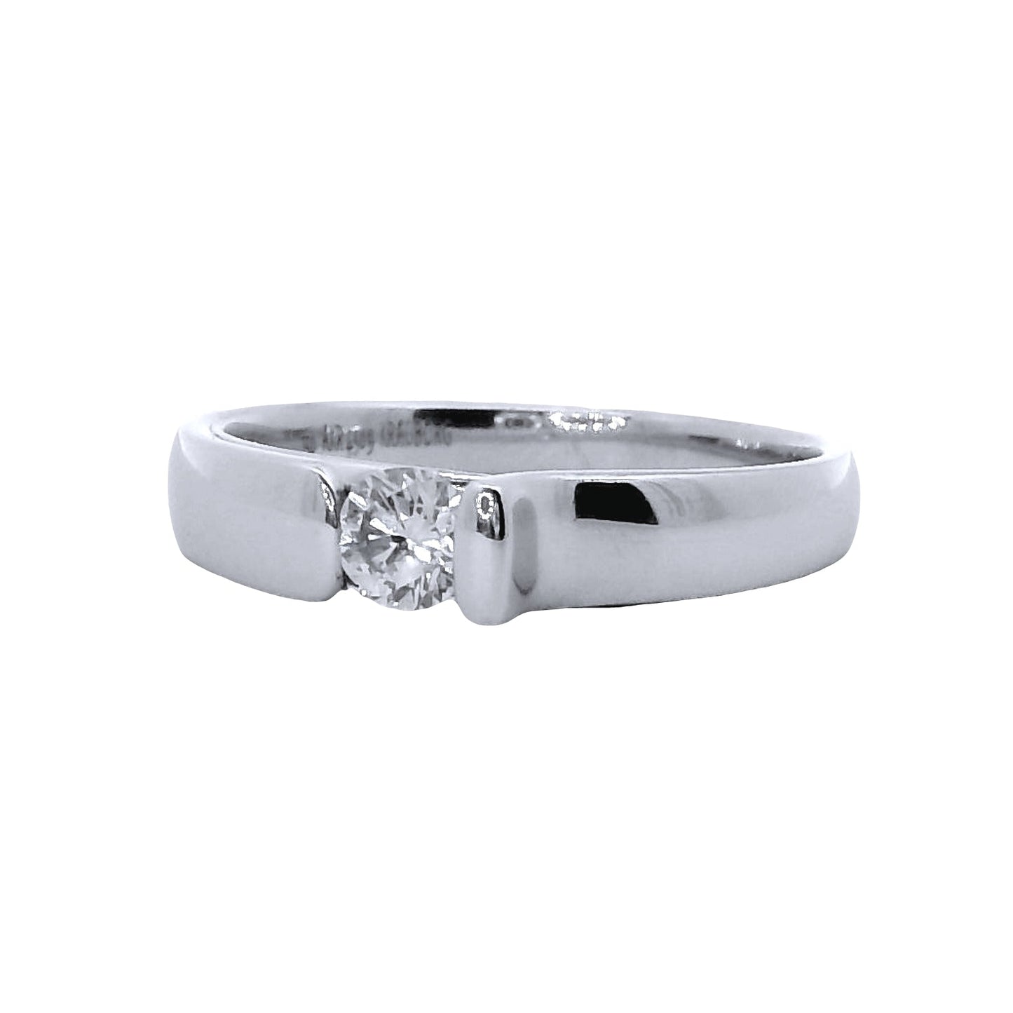 Anillo Compromiso Diamante - Oro Blanco 18kt