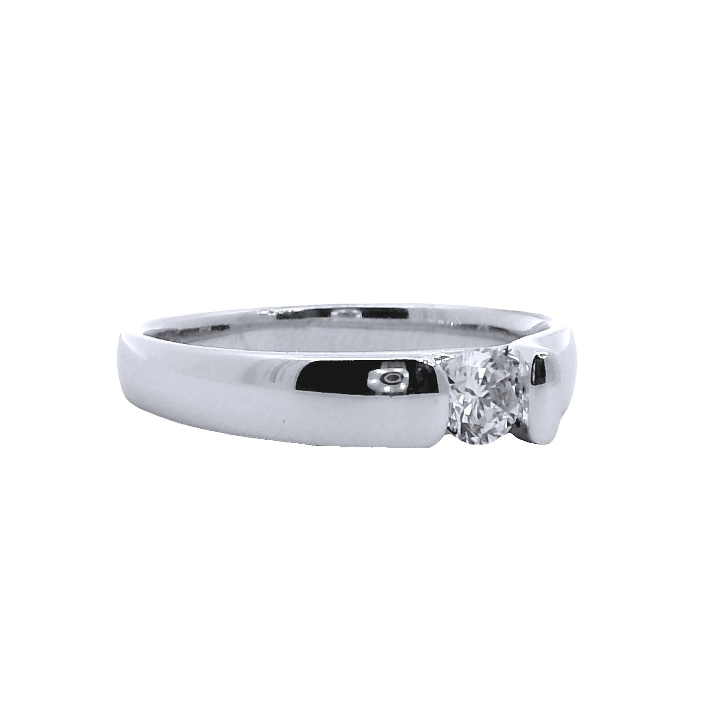 Anillo Compromiso Diamante - Oro Blanco 18kt