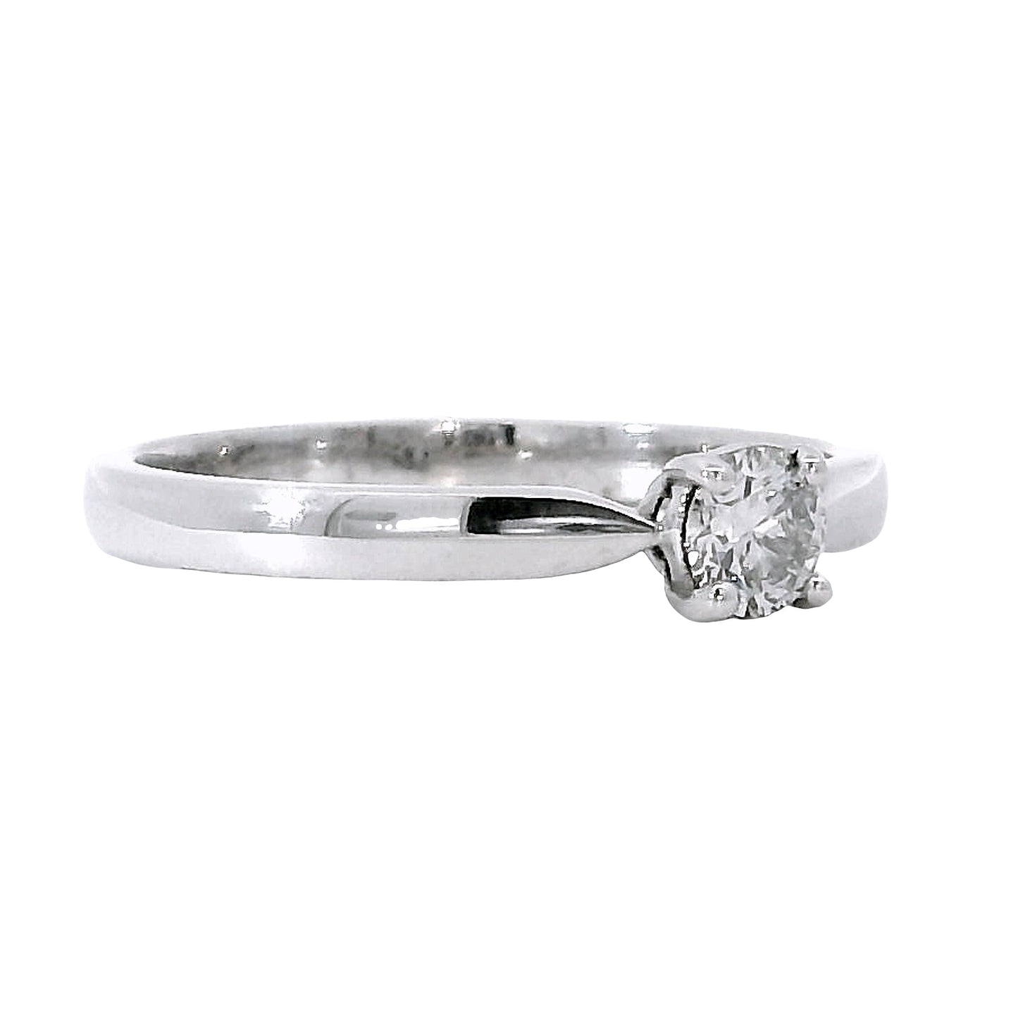 Anillo Compromiso Diamante - Oro Blanco 18kt
