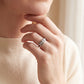 Anillo Compromiso Diamantes - Oro Blanco 18kt