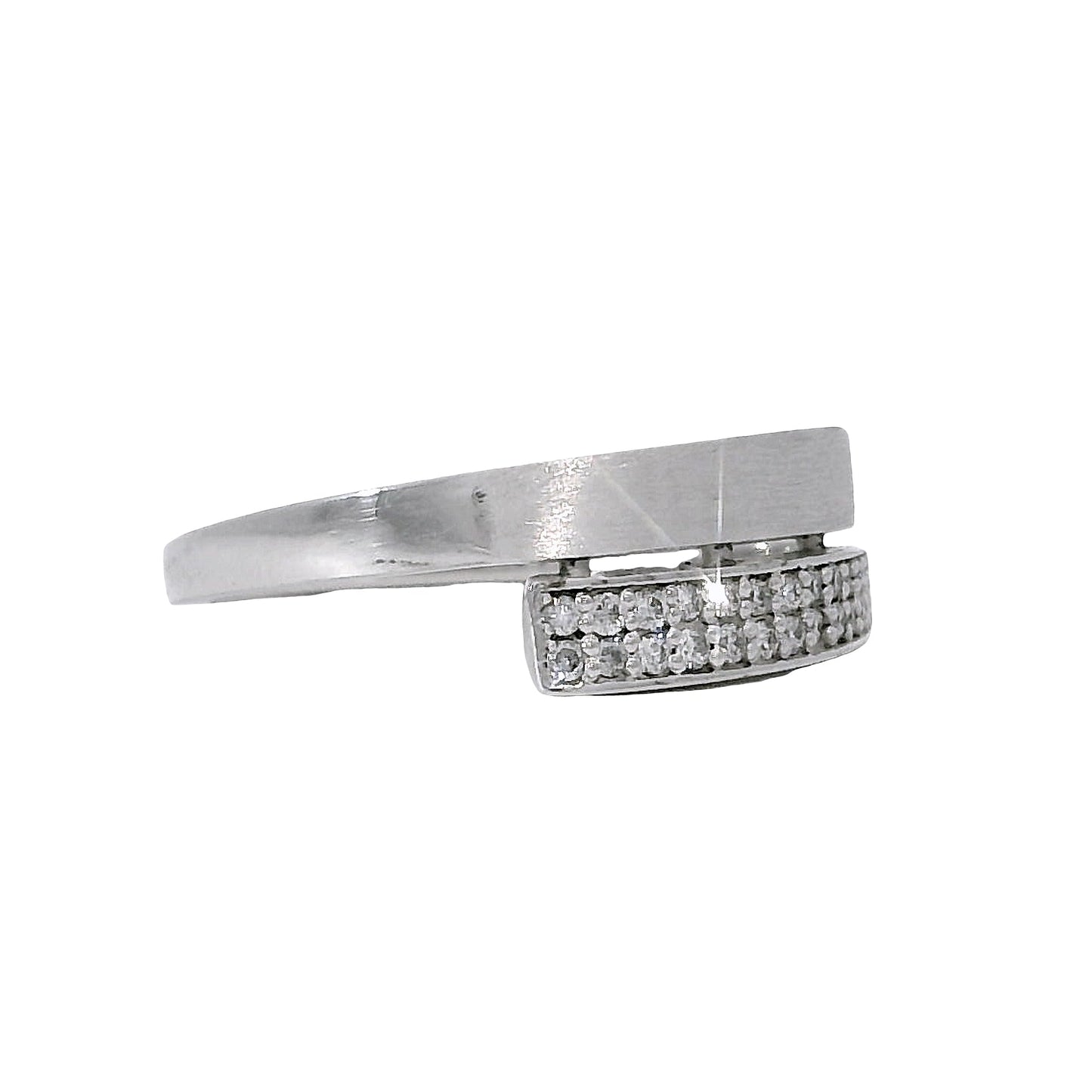 Anillo Compromiso Diamantes - Oro Blanco 18kt