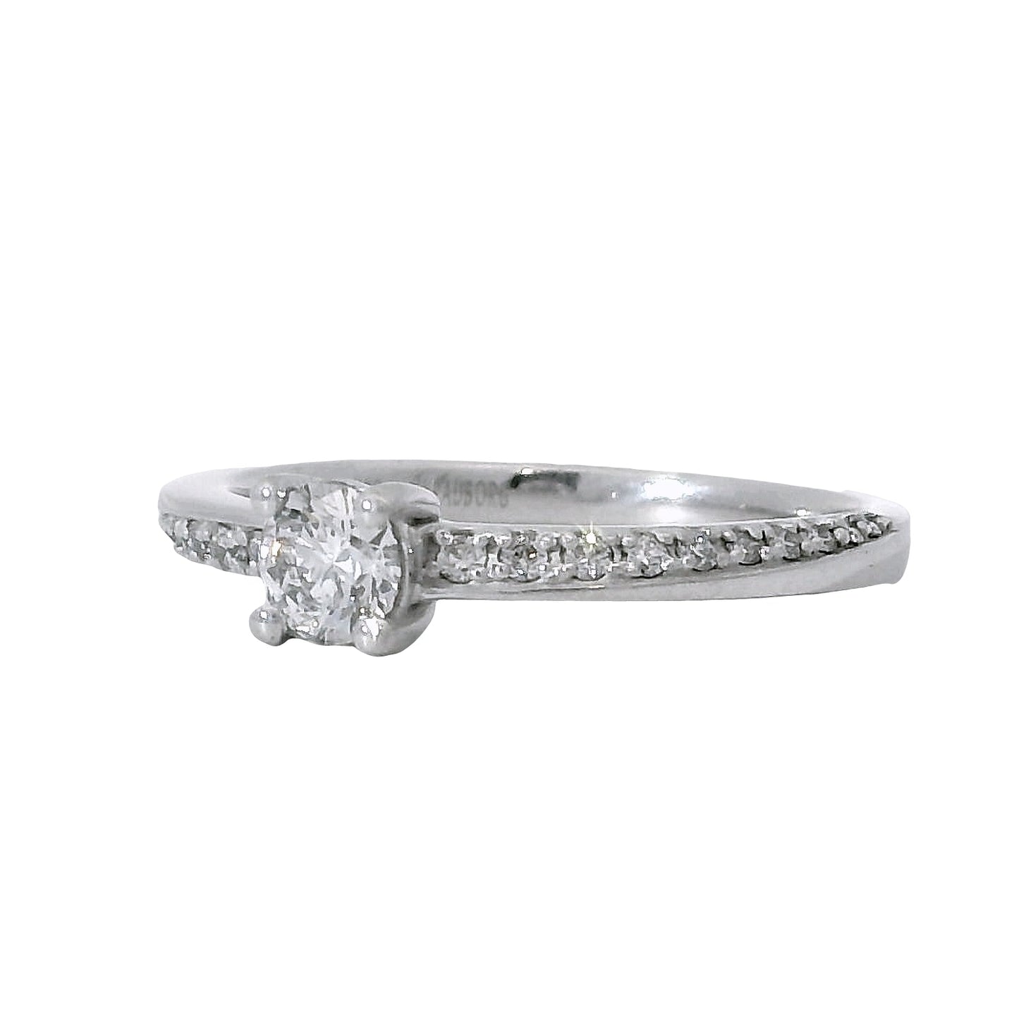 Anillo Compromiso Diamantes GIA - Oro Blanco 18kt