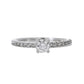 Anillo Compromiso Diamantes GIA - Oro Blanco 18kt