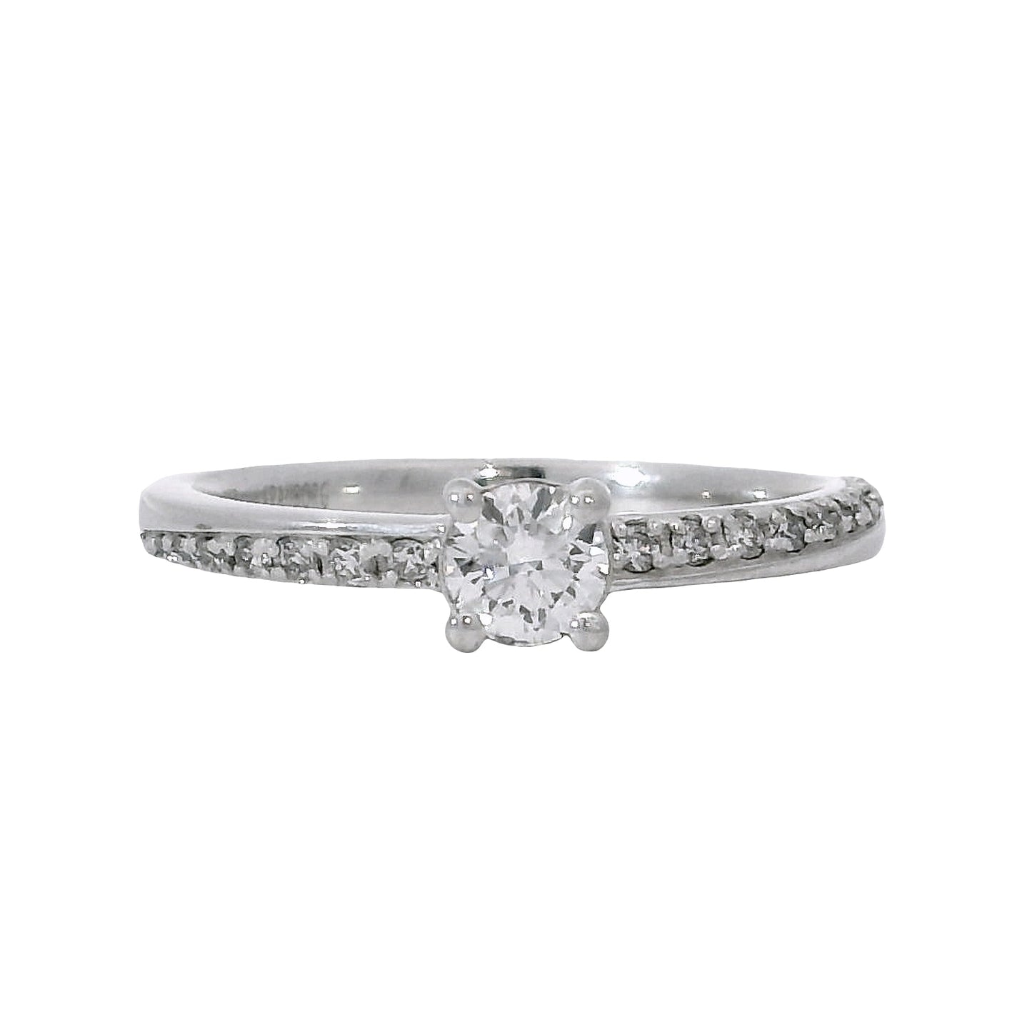 Anillo Compromiso Diamantes GIA - Oro Blanco 18kt