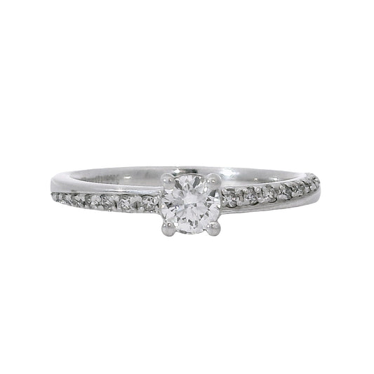 Anillo Compromiso Diamantes GIA - Oro Blanco 18kt