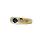 Anillo Zafiro y Diamantes - Oro Amarillo 18kt