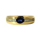 Anillo Zafiro y Diamantes - Oro Amarillo 18kt