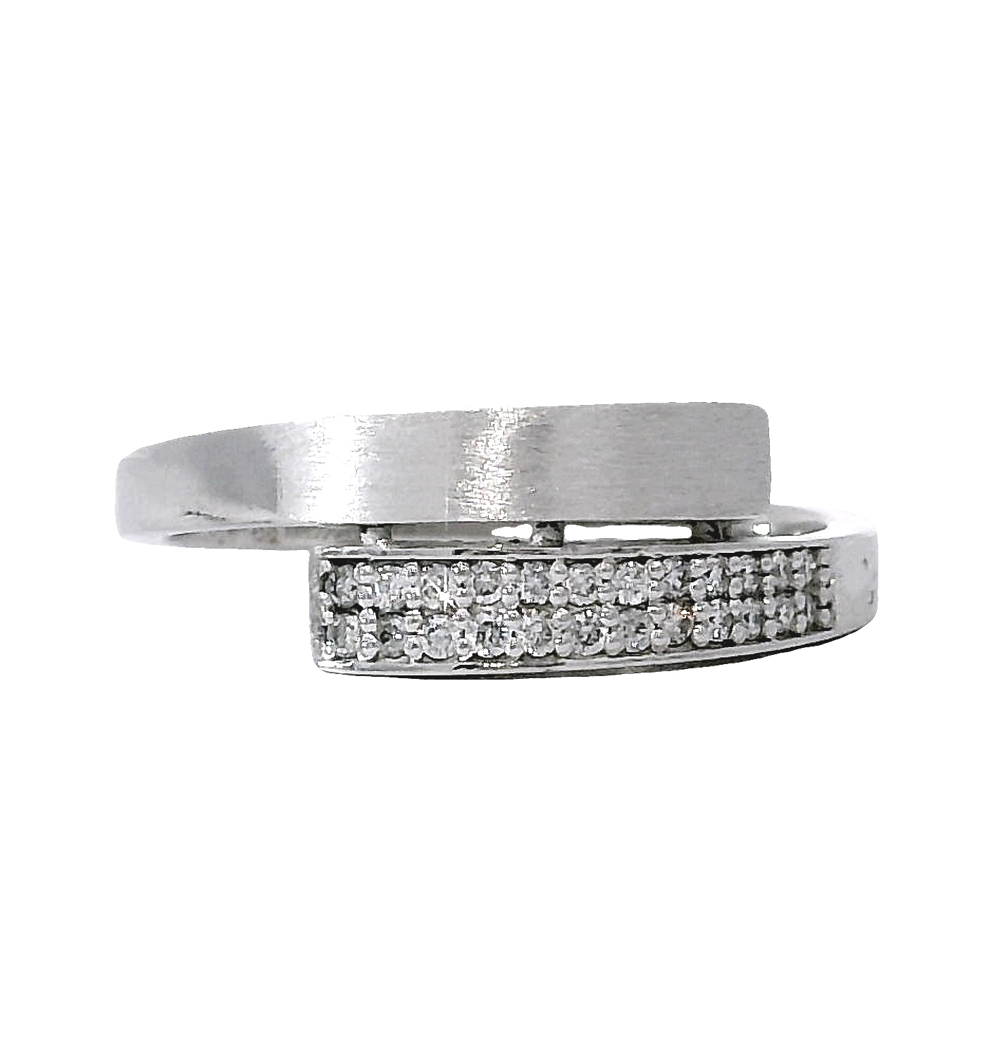 Anillo Compromiso Diamantes - Oro Blanco 18kt