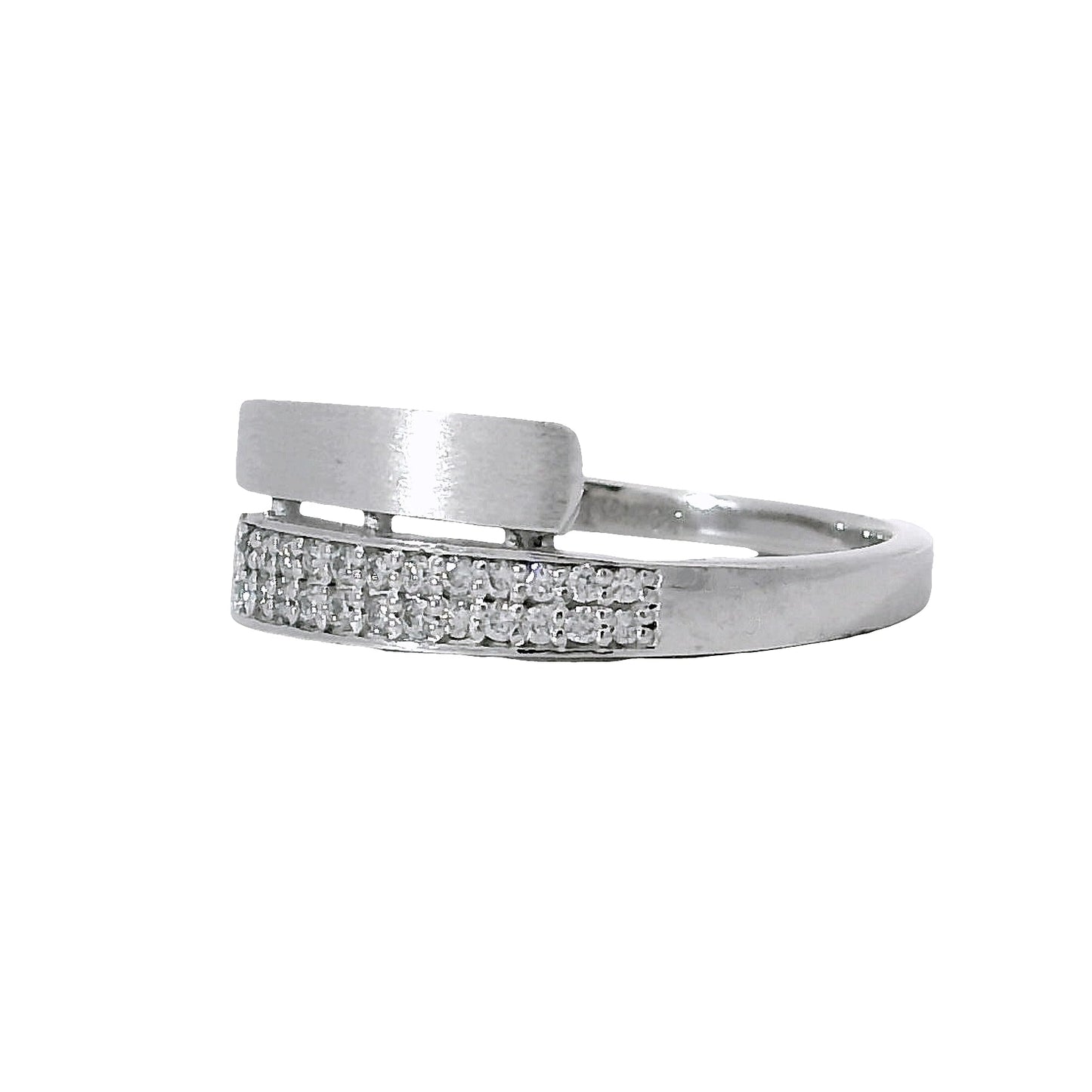 Anillo Compromiso Diamantes - Oro Blanco 18kt