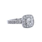 Anillo Compromiso Diamantes GIA - Oro Blanco 18kt