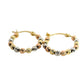 Aros Argolla Tricolor - Oro Amarillo, Blanco y Rosa 14kt