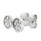 Aros Diamantes - Oro Blanco 18kt