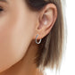 Aros Zafiros - Oro Blanco 14kt