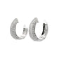 Aros Diamantes - Oro Blanco 14kt