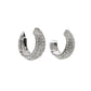 Aros Argolla Diamantes - Oro Blanco 14kt
