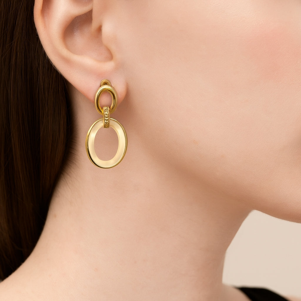 Aros Diamantes - Oro Rosado 18kt