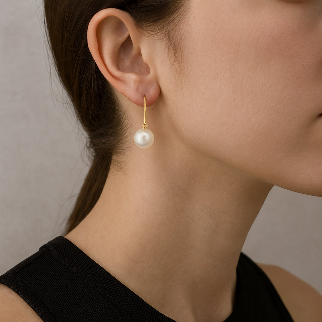 Aros Perlas Akoya - Oro Amarillo 18kt