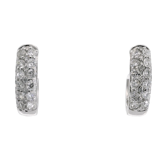 Aros Argolla Diamantes - Platino