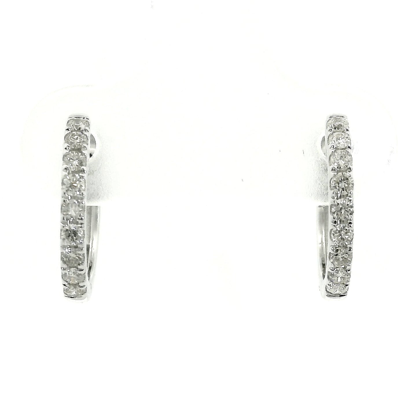 Aros Diamantes - Oro Blanco 18kt