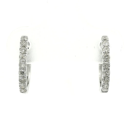 Aros Diamantes - Oro Blanco 18kt