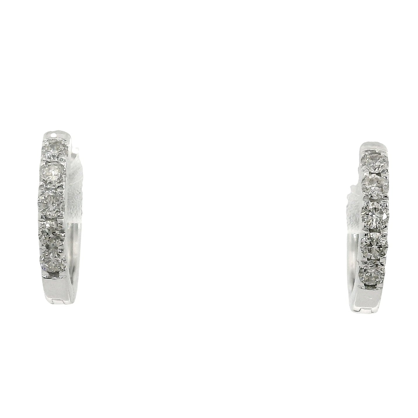 Aros Diamantes - Platino