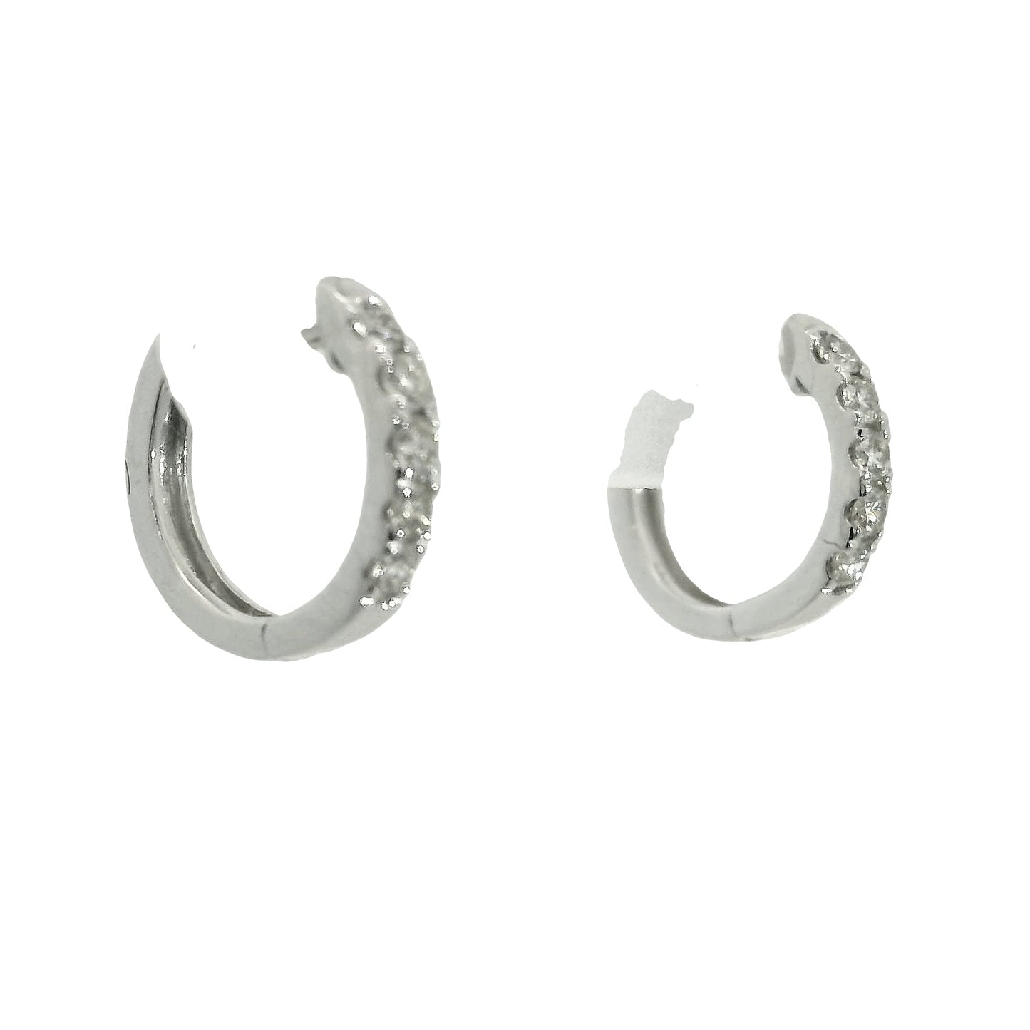 Aros Diamantes - Platino