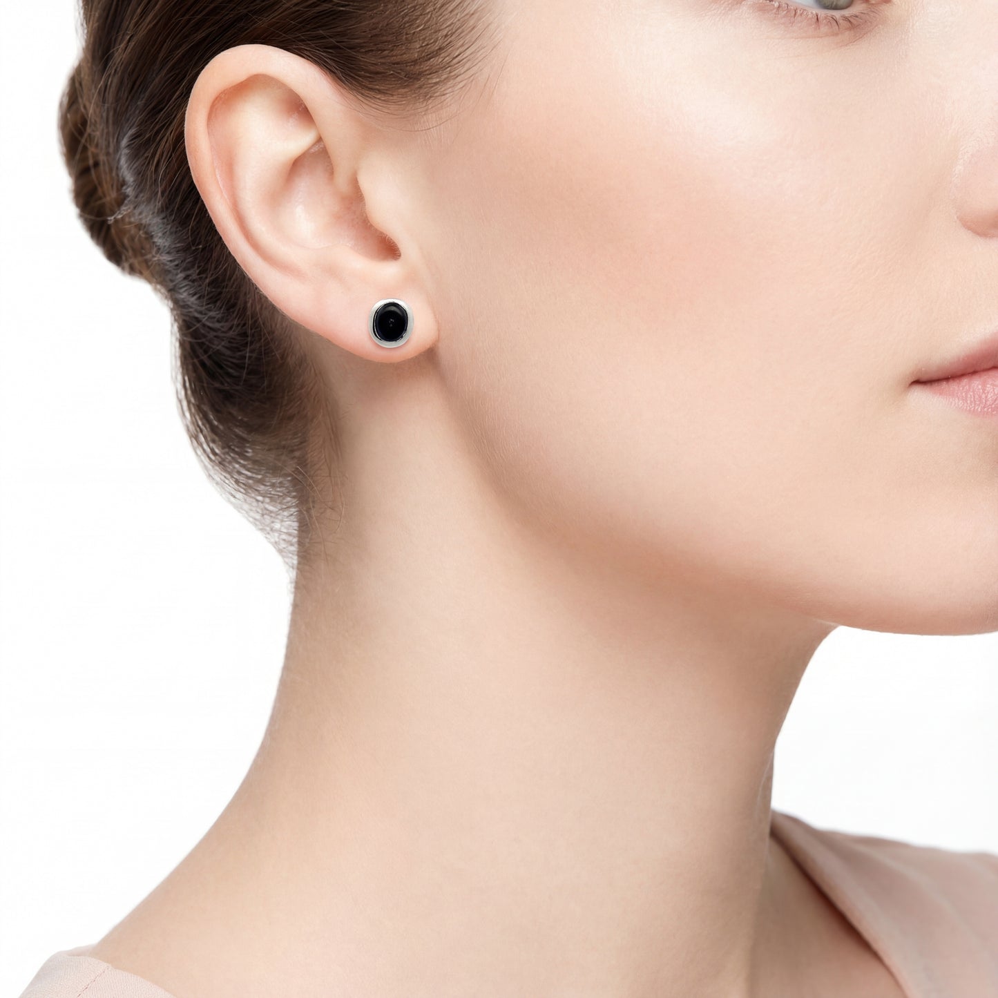 Aros Zafiros - Oro Blanco 18kt