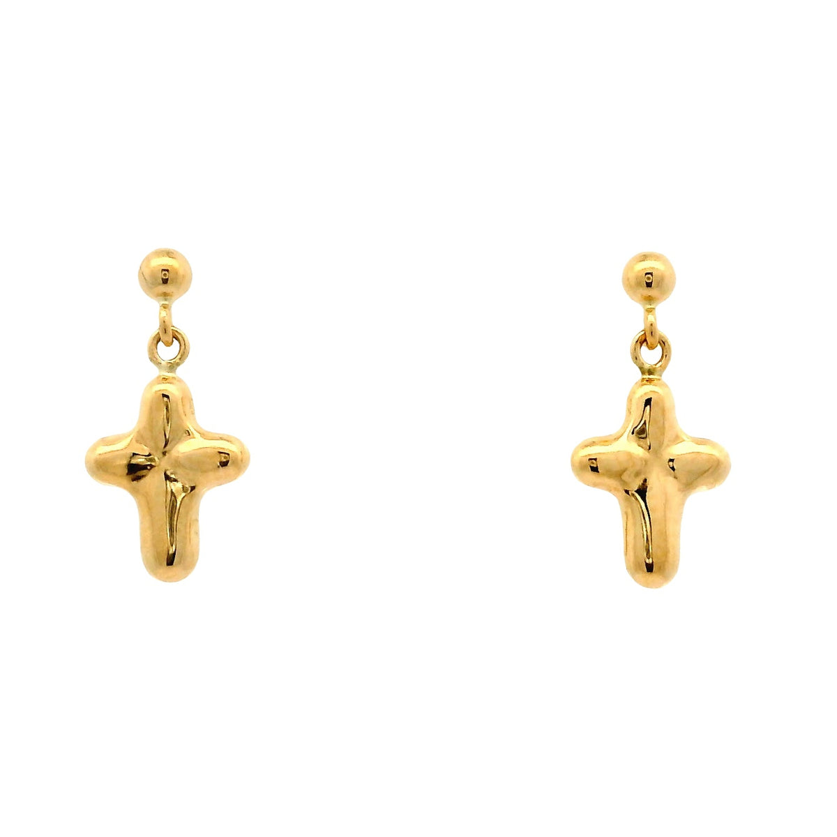 Aros Cruz - Oro Amarillo 18kt