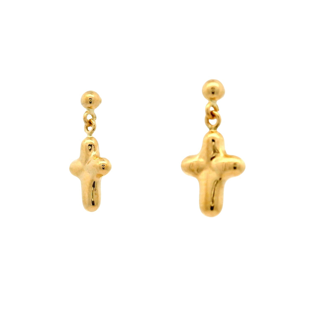 Aros Cruz - Oro Amarillo 18kt