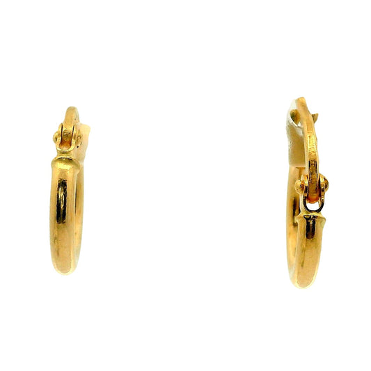 Aros Argolla Niña - Oro Amarillo 18kt.