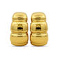 Aros Argolla con Diseño - Oro Amarillo 18kt