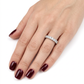 Anillo Medio Cintillo Diamantes - Platino