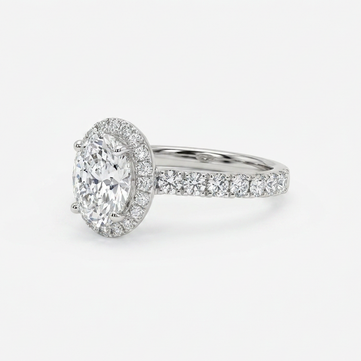 Anillo Compromiso Diamante GIA - Platino