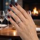 Anillo Compromiso Diamante - Oro Blanco 18kt